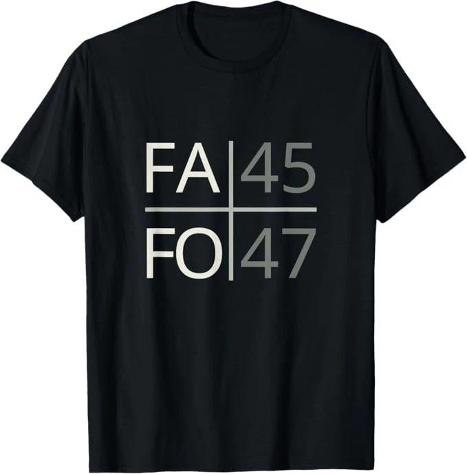 Unisex Adult Funny Graphic Fny FAFO 45 47 President USA Patriotic M... L