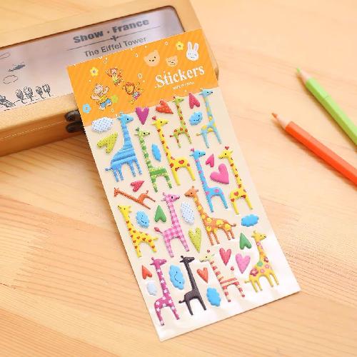 1Pc Cute Cartoon Ghost Family 3D Relief Stickers Fun Jelly Transparent Decoration for Phone Cases Children's DIY Crystal Sticker