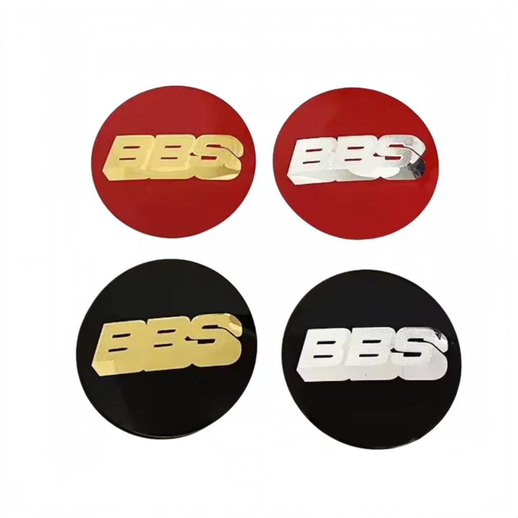 4 Stück 56/60/65/70mm BBS Logo Auto Radnaben Aufkleber Auto Radnabendeckel Emblem Felgennabe Abdeckung Abzeichen Aufkleber Styling Zubehör