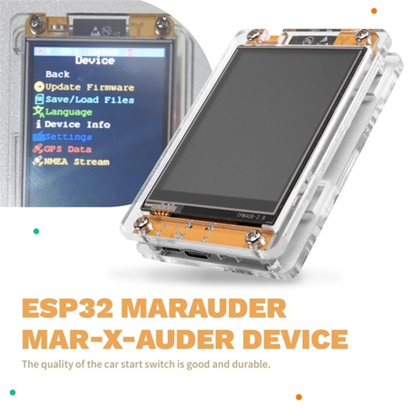 CYD Marauder 2432R028 ESP32 Marauder Development Board 1.7.2 Firmware 2.8 Inch 240X320 Smart Display Portable
