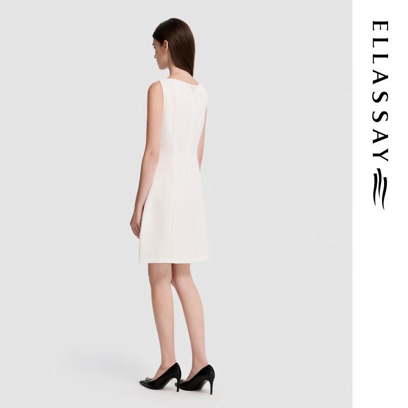 ELLASSAY 2026 Summer Asymmetrical Shoulder Mid-length Dress