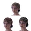 Summer Ladies Embroidered Lace Breathable Hat With Pearl Beaded Cover For Mom And Women