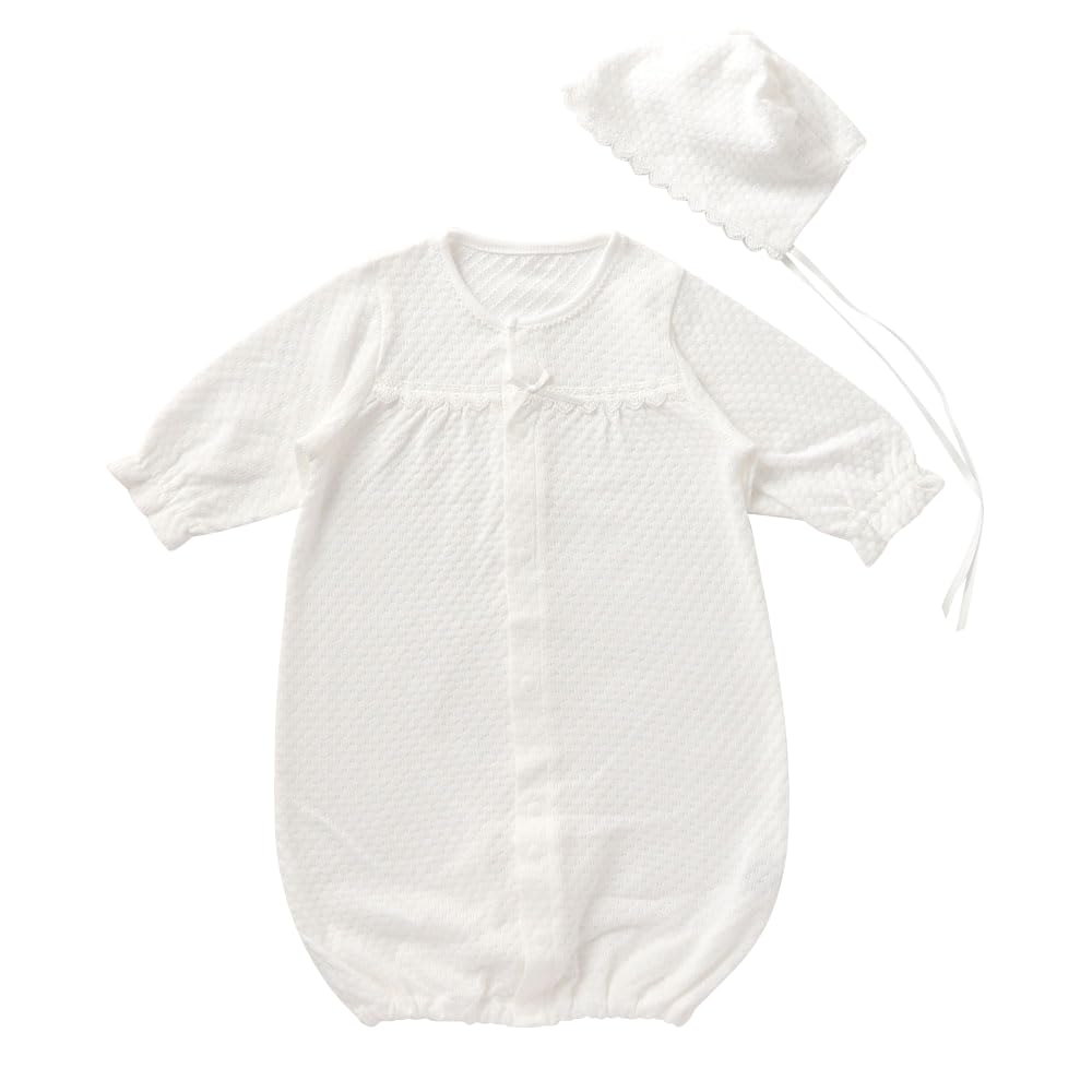 

Крем де Коко Детское платье с жаккардовой лентой и комплектом для промежности. Идеально для повседневной носки и идеально для больницы, храма и ребенка. Круто и для и продукт белый