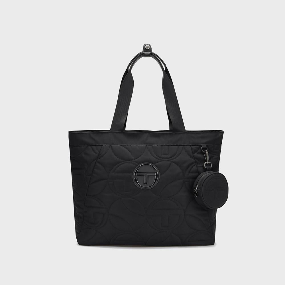 Sergio Tacchini W Lapaca Quilted Tote Bag (Black)