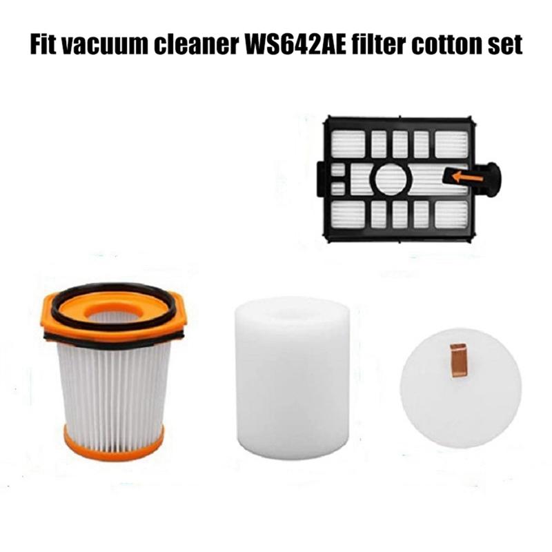A65T-4 Pack Filter Für SHARK WS642AE Leistungsstarker Akku-Stielsauger Filter Saugroboter Ersatzzubehör
