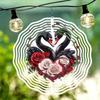 10 Inch Hanging Wind Spinner with 360 Degree Hook for Balcony Garden Decor Spring Summer Outdoor Decoration