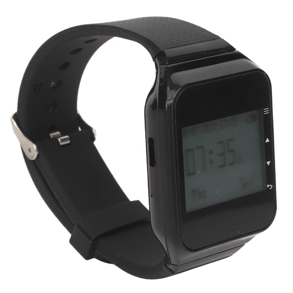 Wireless Caregiver Watch 1 to 10 RF Technology Removable Rechargeable Battery Time Display Wireless