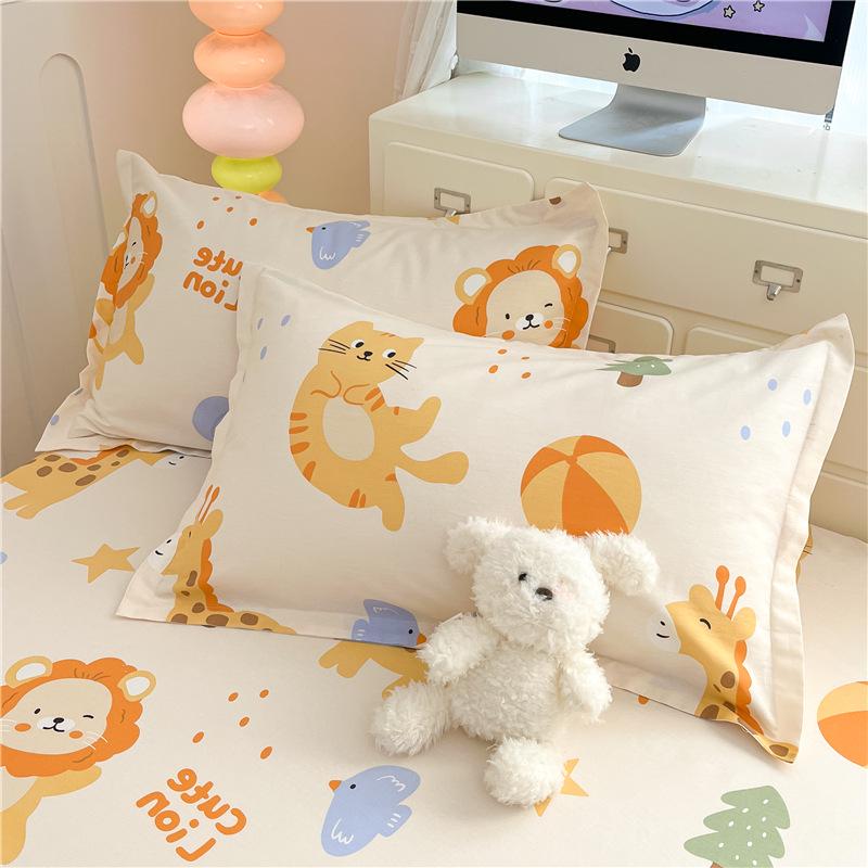Cotton Pillowcases: Pure Cotton, Simple Style for Home, Dorms, Single & Double Rooms (Single/Pair)