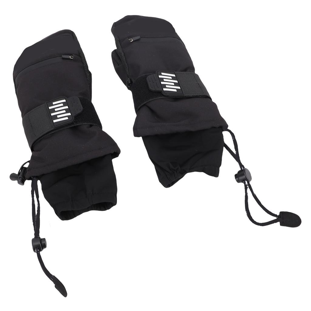 Ski Mittens Rain Proof Windproof Snowboarding Mittens with EVA Shock Absorbing Pads Insulated 5 Fing