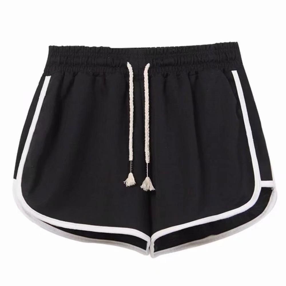 Women's Elastic Waist Wide Leg Shorts Loose Fit Streetwear Yoga Running Sweat Shorts