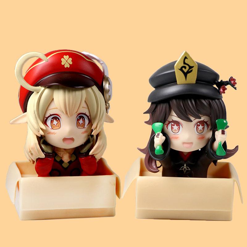Impact Genshin Klee Hutao Pvc Figure Model Display Toy Collection Home Car Decor
