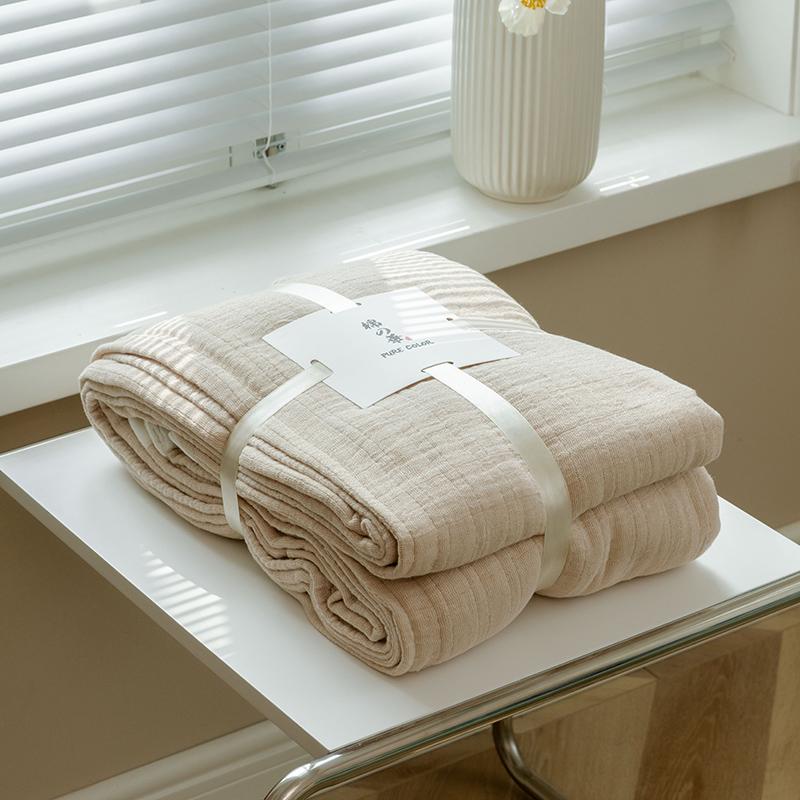 Summer Blanket Cotton Gauze Plain Towel Thread Blanket Doule Couple Bed Cover Quilts Air Conditioning Cool Quilt Bedspreads