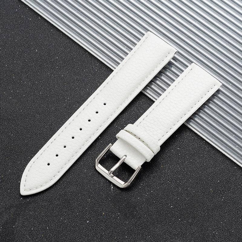 Litschi-Muster 22mm Echtes Leder Uhrenarmband für Huawei GT
