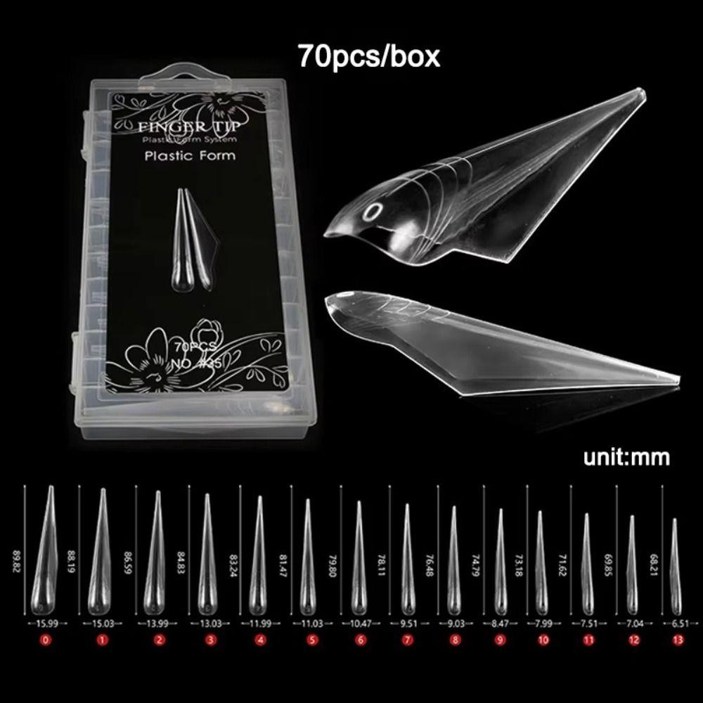 Curved Stiletto Advanced Shape Dual Forms Poly Nail Gel 3D Nail Forms 2025 Nail Design Tools