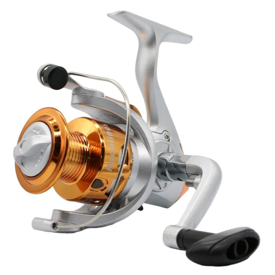 

Новая алюминиевая спиннинговая рыболовная катушка с ЧПУ-коромыслом, гальванизированная шпуля, сверхлегкая металлическая рама, гладкая и прочная 5.1:1 Высокое передаточное отношение 2000 series&one reel золотой