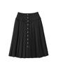 SALON DE YOHN Classic Button Pleated Skirt_ Black
