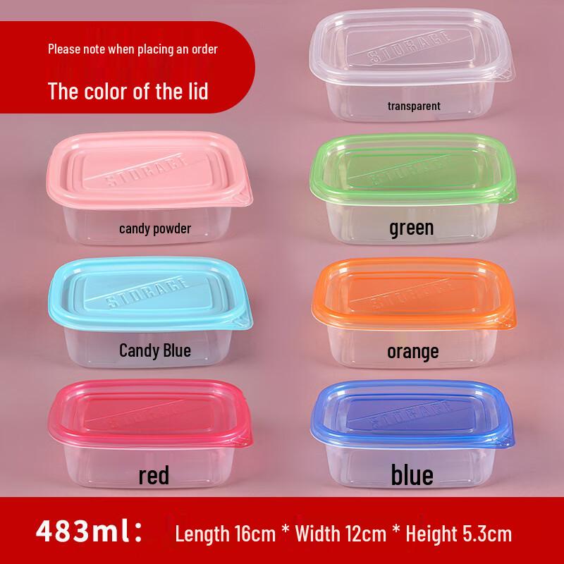 Hanyou Disposable Rectangular Meal Prep Containers with Lids