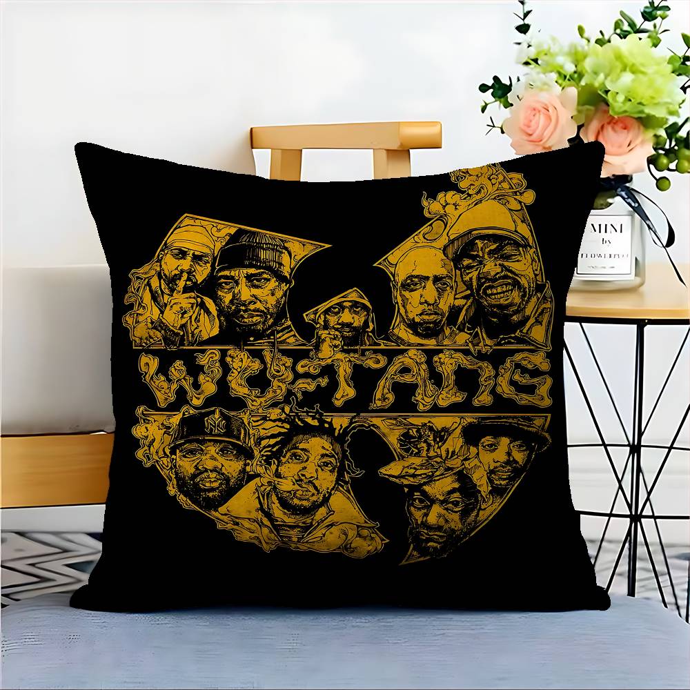 WU-T--TANGs CLANs Band Cushion Cover Pillowcase Upholstery Sofa Throw Pillow Home Decor Pillowcas
