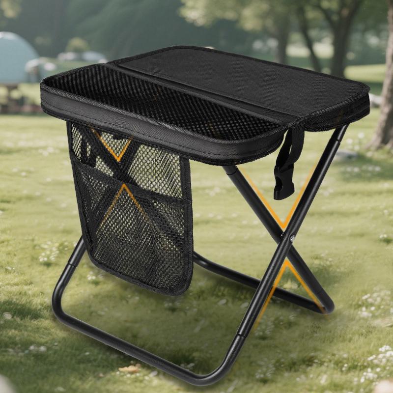 Faltbarer Rucksackhocker Tragbarer Klapphocker mit Handtasche Geeignet für Picknick Wandern Camping Angeln Haushalt Eltern-Kind-Aktivitäten