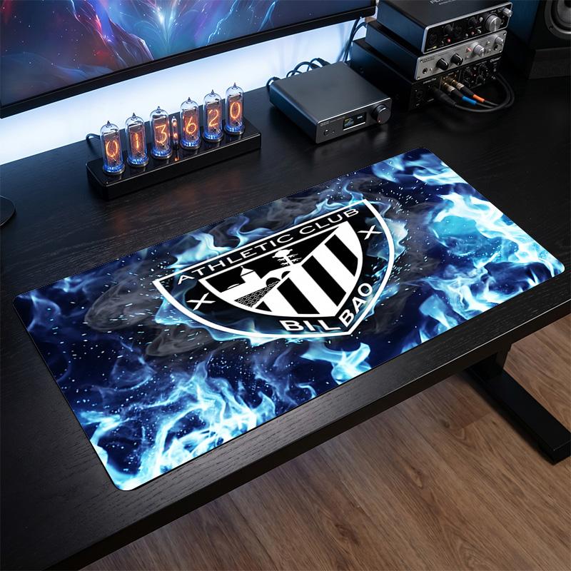 Athletic Bilbao Football Print Large Mouse Pad, Anti-Slip Extended Gaming Desk Mat for Office Home