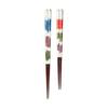 A Pair of Japanese Made Chopsticks, Yushin, 21cm, Natural Wood, Polyester Top, Lacquer Bottom