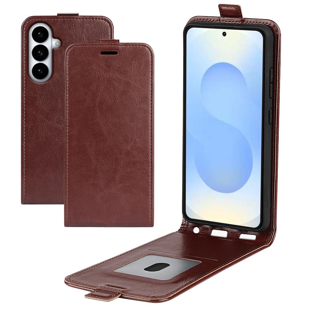 

For Samsung Galaxy S26+ Case with Card Slots Vertical Flip Leather Phone Cover