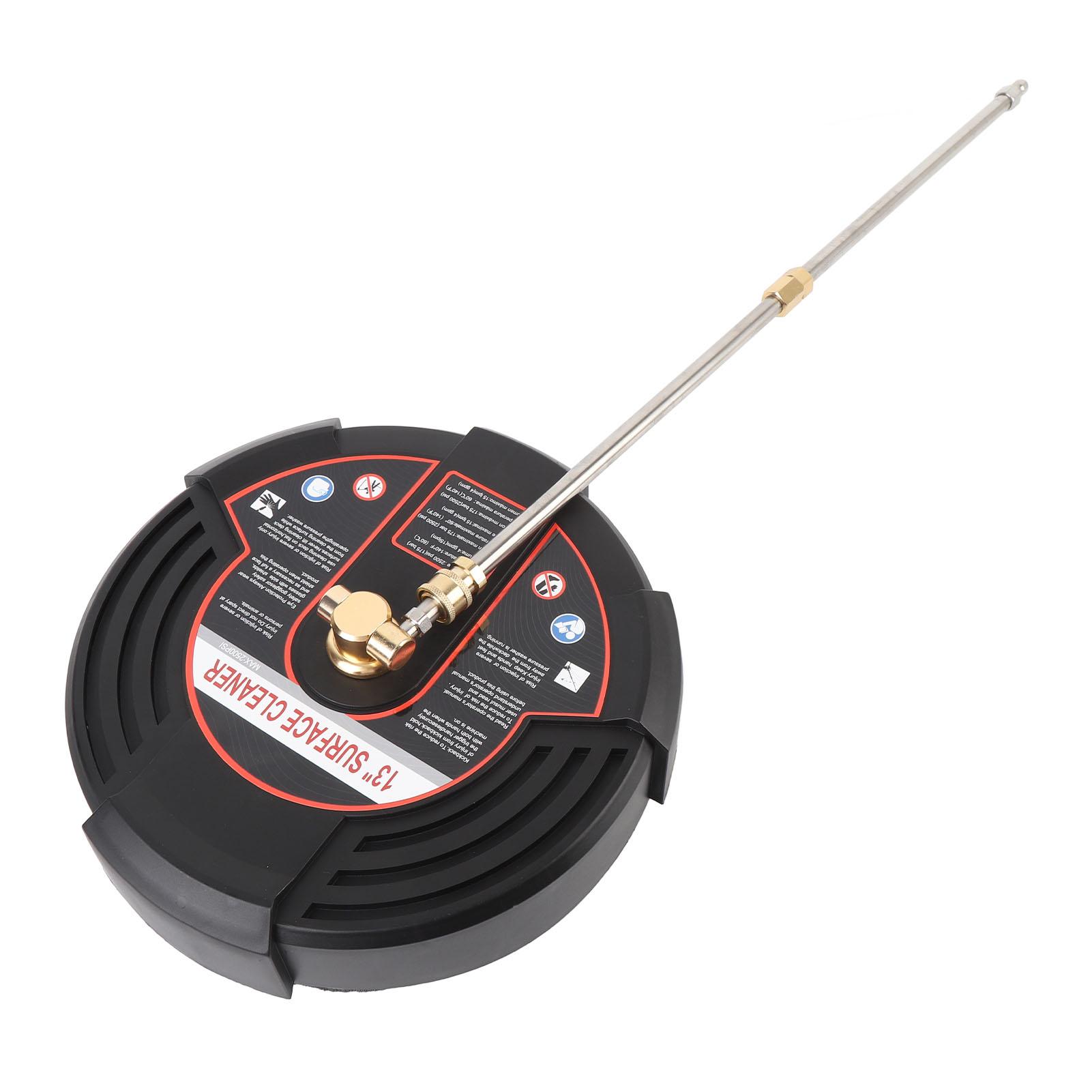 

13 Inch Pressure Washer Surface Cleaner 2500PSI Stainless Steel Surface Cleaner Power Washer Attachment with 1 4 Inch