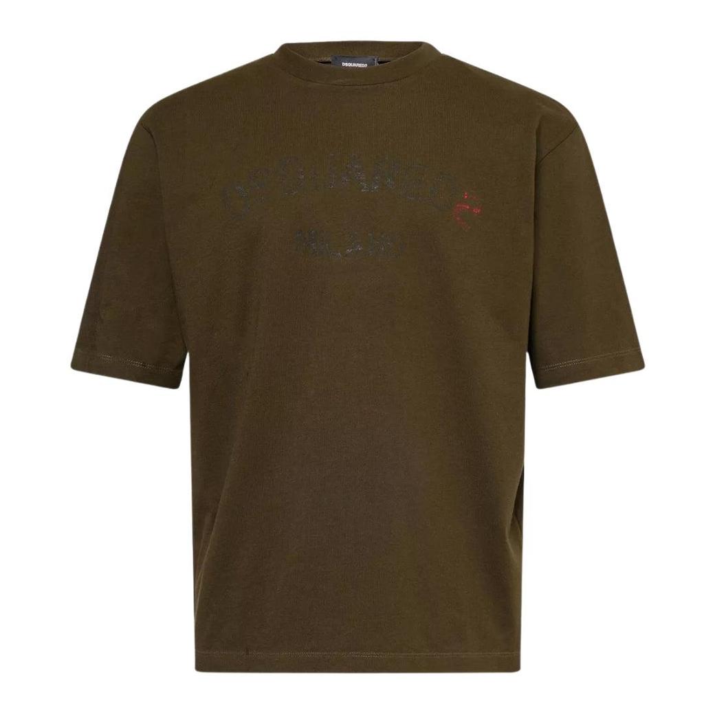 DSquared2 Mens Milano Logo Relaxed Fit Short-Sleeved T-Shirt