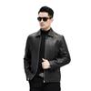 Autumn and Winter New Style Genuine Leather Jacket Men's Goatskin Coat Lapel Jacket Business Men's Wear