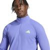 Adidas Mens Adizero Quarter Zip Running T-Shirt