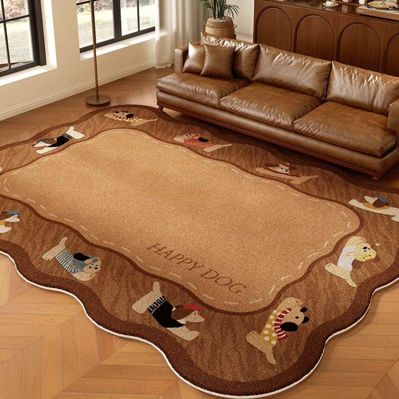 Retro Living Room Carpet Ancient Style High End Sofa Tea Table Mat Room Bedroom Bedside Carpet