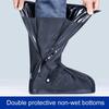 Motorcycle Cycling Shoe Covers, High Top Reflective Waterproof, Unisex Reusable, Dustproof Clear Shoe Covers