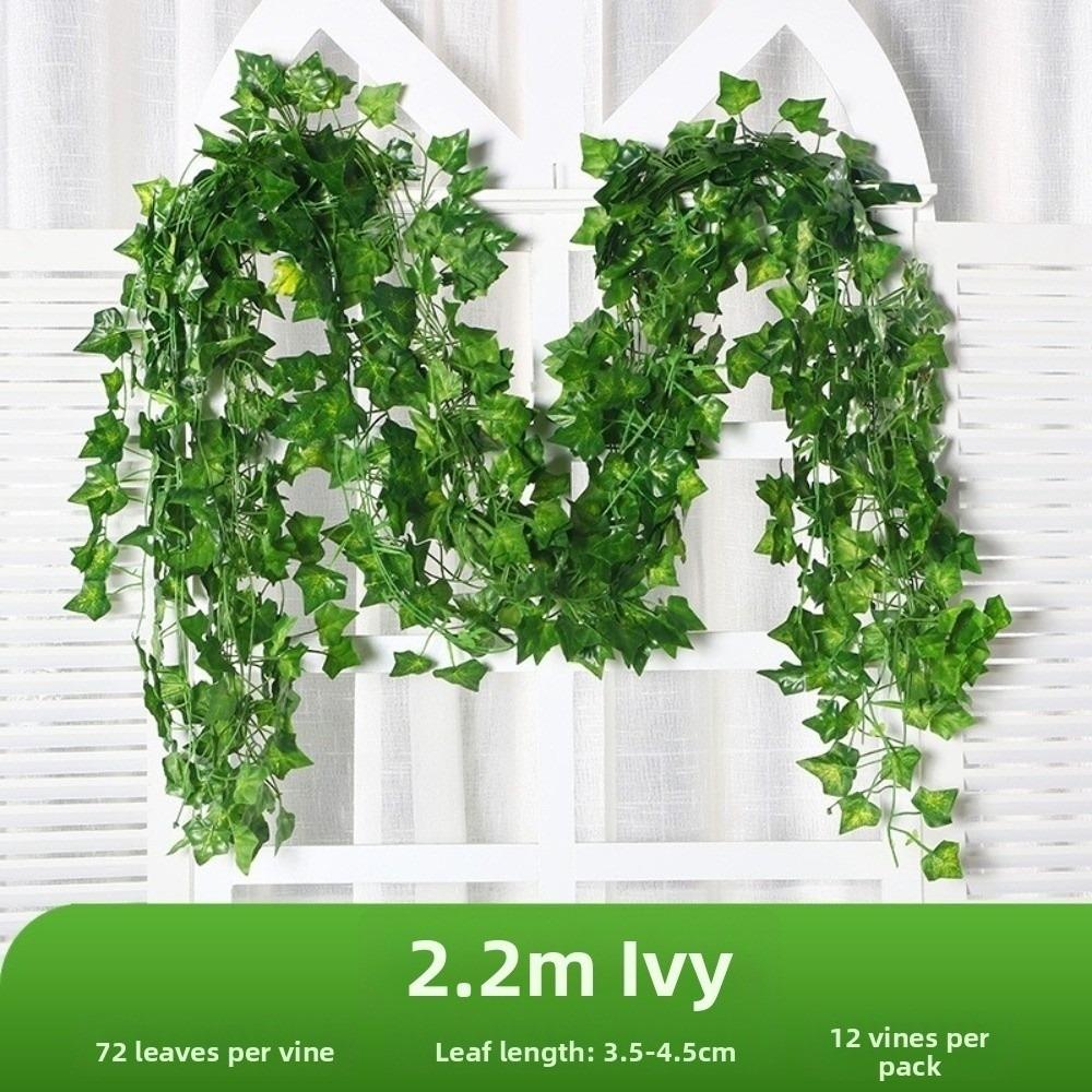 Lifelike Appearance Faux Hanging Plants Plastic Artificial Ivy Garlan Home Wall Decor