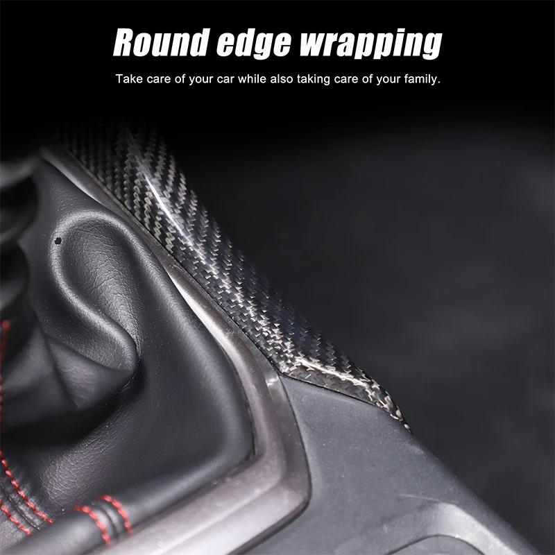 For Subaru WRX 2022-2025 Real Carbon Fiber Car Center Console Gear Shift Side Trim Strips Decoration Cover Auto Accessories