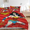 3dílná sada povlečení Wonder Woman, Sada povlečení, Měkký pohodlný povlak na přikrývku, Do ložnice, Pro hosty (1*Povlak na přikrývku + 2*Povlaky na polštáře, Bez výplně