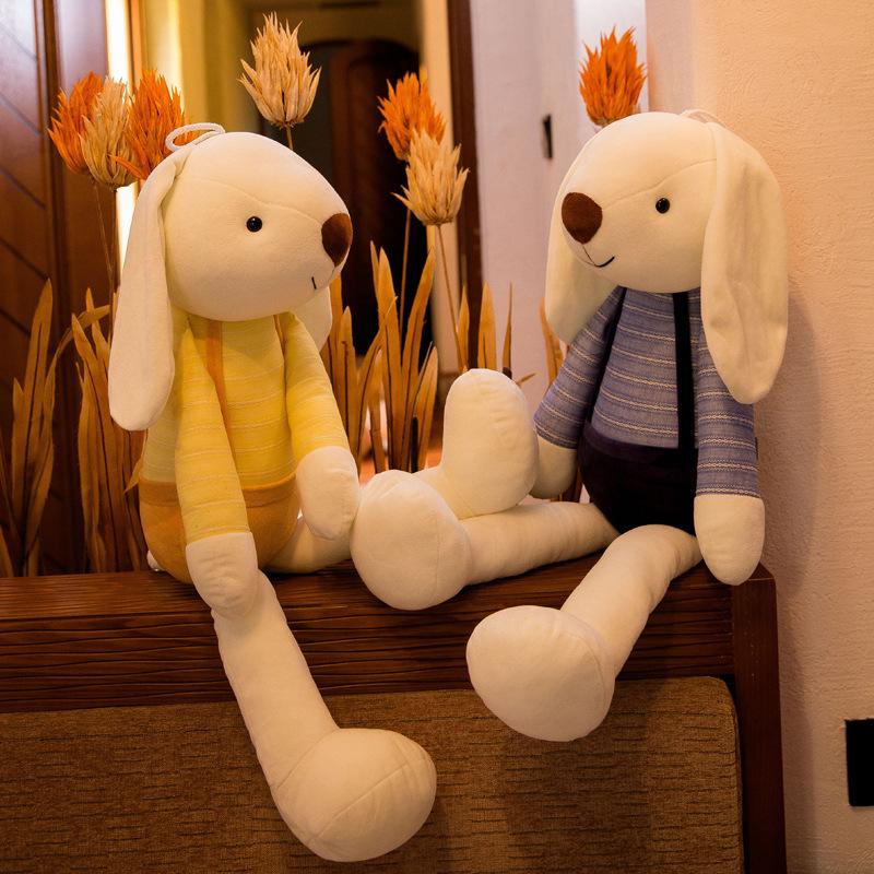 Tangtang Rabbit Plush Toy Long Ears Rabbit Doll Doll Doll Comfort Pillow Birthday Gift