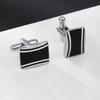 Sophisticated French Design Copper Cufflinks Nonslip Formal Attire Accessories Ergonomic Mechanism For Groomsmen