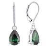 Copper Inlaid Zircon Teardrop Earrings, 925 Sterling Silver, European American Fashion, Women's Gift