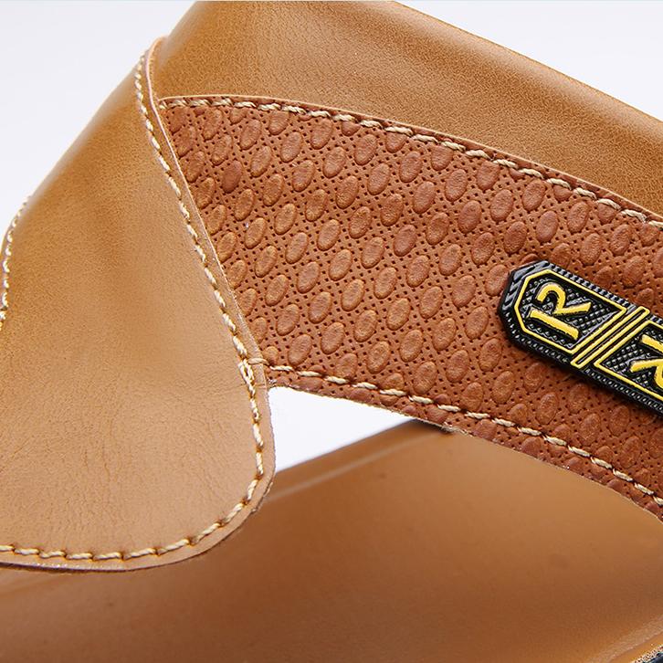 Men Sandals Summer Non Slip Breathable Lightweight Soft Sole Beach Shoes Comfortable Clip Toe Slip on Slippers