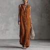 Robe Longue Sans Manches à Capuche pour Femme 2026 - Coupe Ample Décontractée, Design à Boutonnage Simple