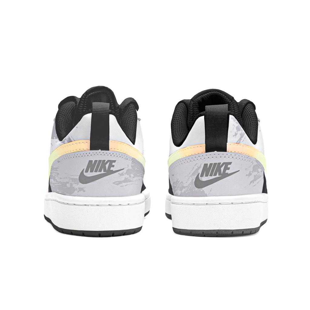 Nike Court Borough Freedom Panda, Rainbow Unicorn Slip Resistant Abrasion Resistant Low top Kids' Skateboarding Shoes BQ5448-115 (Team202-)
