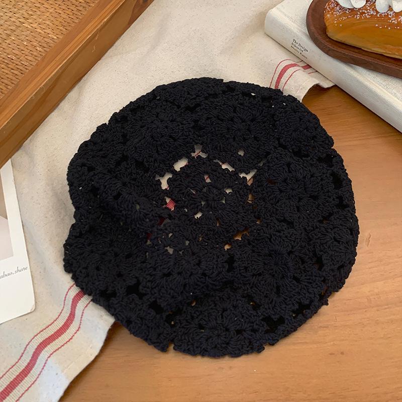 Japanese Inspired Vintage Embroidered Floral Beret Hat For Summer Fashion Lovers