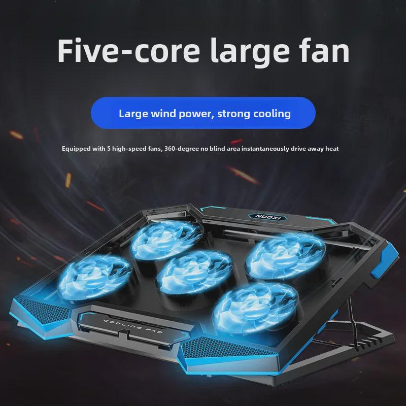 Adjustable Laptop & Mobile Cooling Stand with Radiator Bracket and Glare Reduction