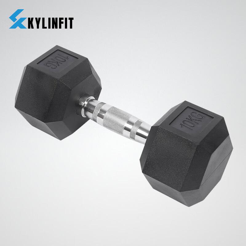 Qijun Hexagonal PU Anti-Roll Dumbbell