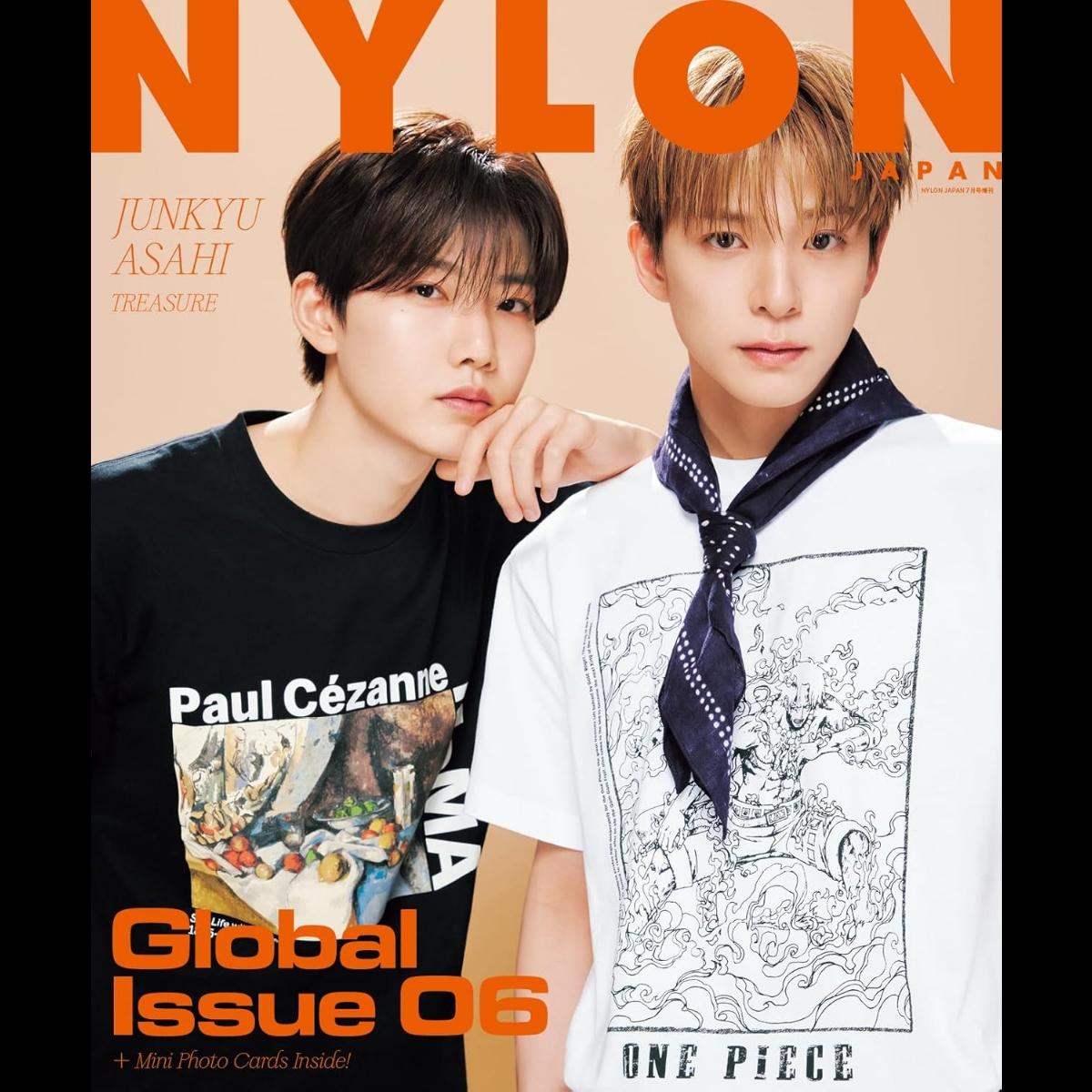NYLON JAPAN ГЛОБАЛЬНЫЙ ВЫПУСК 06 Июль 2025 Специальное издание TREASURE JUNKYU & ASAHI ОБЛОЖКА ЯПОНСКИЙ ЖУРНАЛ