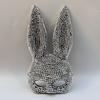 Halloween Animal Party Sequin Rabbit Mask, Cosplay Masquerade Stage Performance Animal Dress Up Photo Prop for Adults Kids