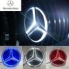 Auto Front Kühlergrill Stern Emblem LED Beleuchtetes Logo Weiß Blau Rot Licht für Mercedes Benz W166 X205 GLS350 400 500 550 AMG/GLS63