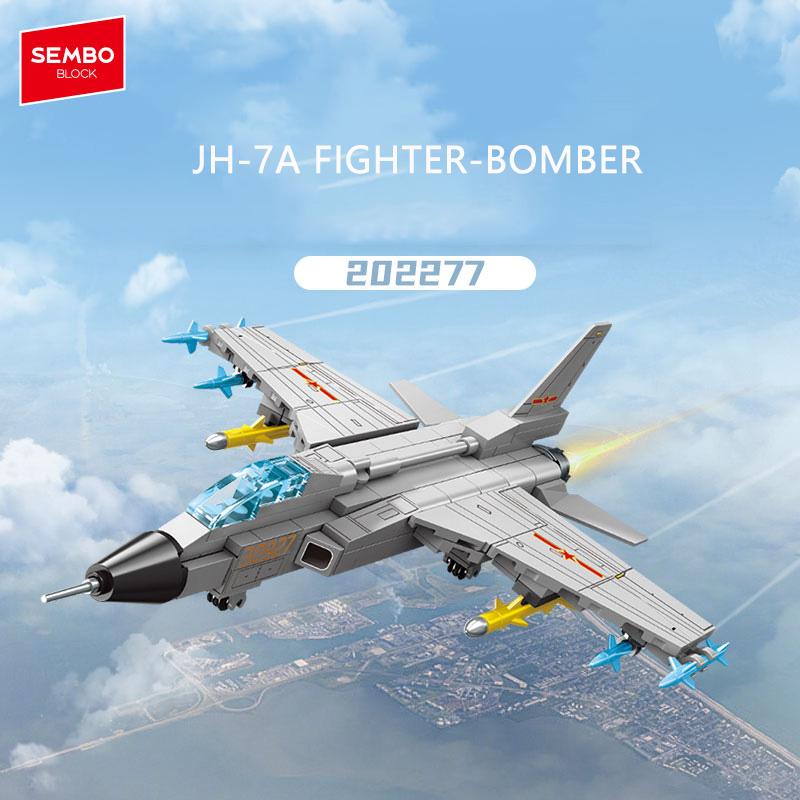 SEMBO BLOCK Military Aircrafts Assemblage Building Blocks Attack Fighter Model Bricks DIY kit Toys Kids for Boys Holiday Gifts