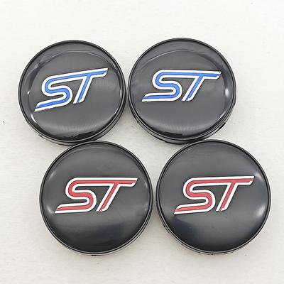 4pcs 60mm ST Line Car Wheel Center Hub Caps Rim Cover For Ford Focus Mondeo Mustang Fiesta Kuga MK2 Everest Escape Accessories