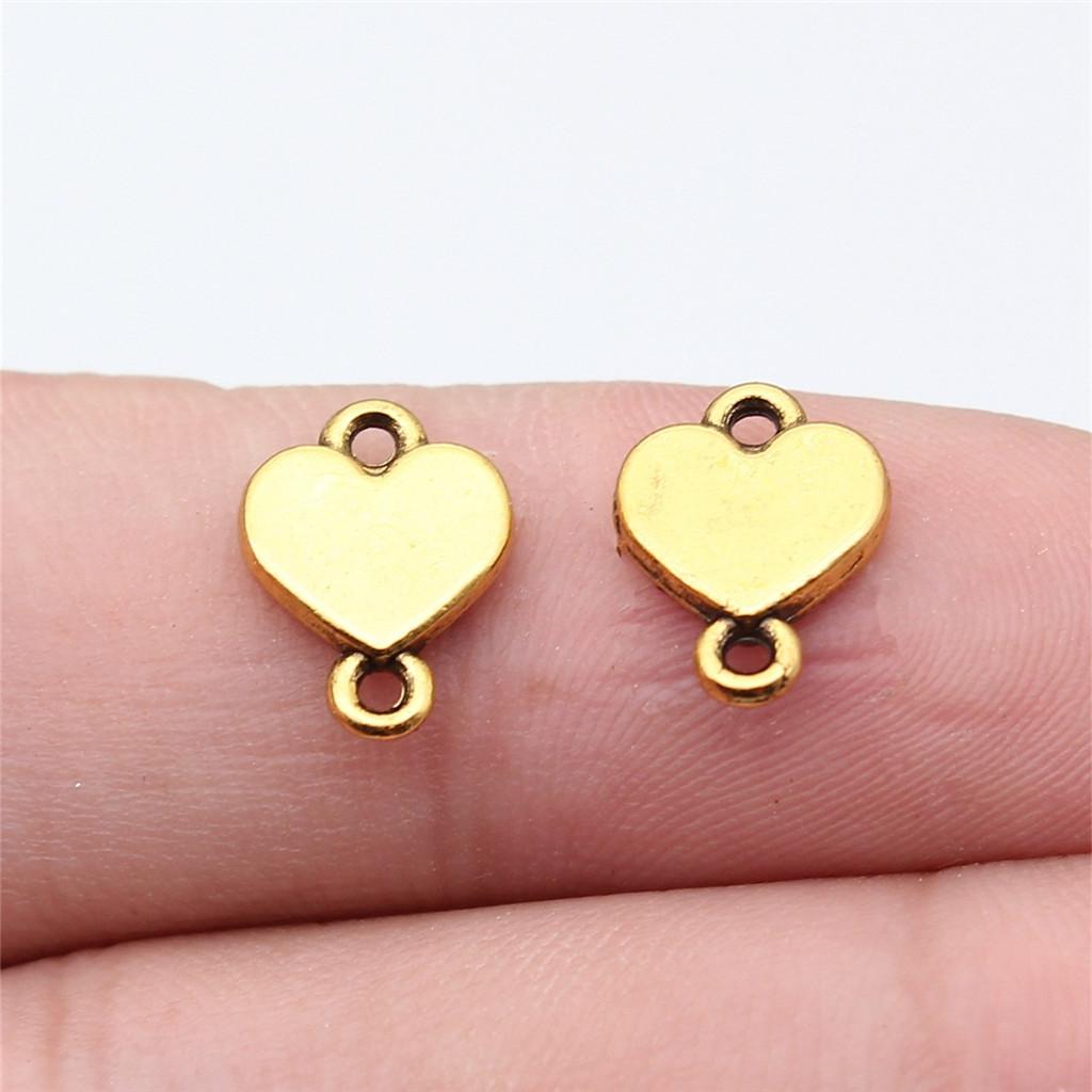 Heart Connectors Love Symbol Antique Bronze Zinc Alloy Jewelry Making DIY Jewelry Making Style Pendant Connectors